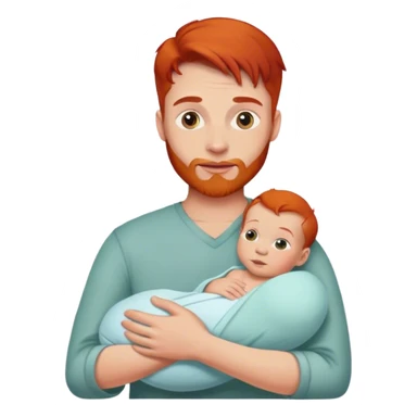 Proud redhead Vather with his newborn sticker