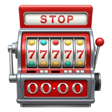 Slot machine, classic, 5 reels, , nothing written on it, the stop symbols are 7s, but in order letters P, R, O, P, O sticker