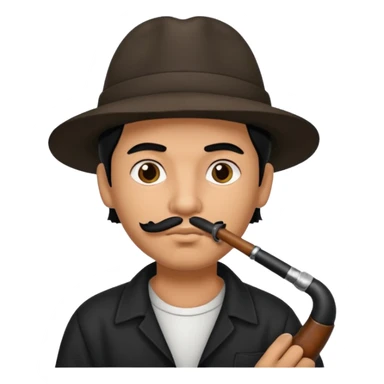 Cholo with a pipe sticker