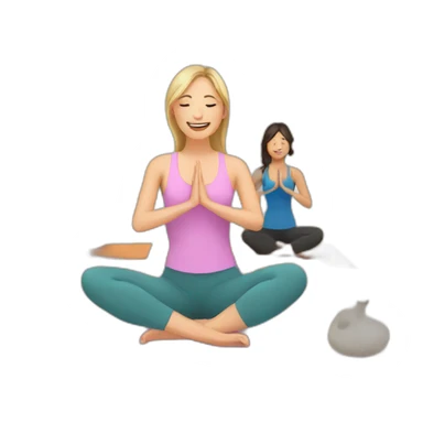 zoom Yoga class sticker