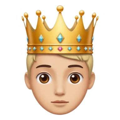 aggiungi una corona sulla testa sticker