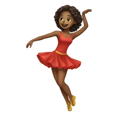 dancing girl sticker