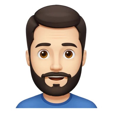 
<emoções>
{{Passar o sentimento de satisfação, de felicidade e leveza}}  
</emoções>

<elementos_visuais>
{{Um homem com barba média, cabelo curto e expressões fortes. De preferencia só um rosto flutuante}}  
</elementos_visuais> sticker