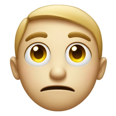 sad face that’s smirking  sticker