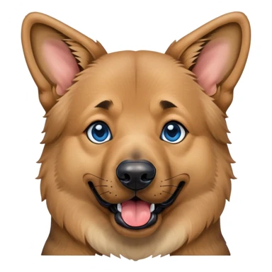 German sheperd mixed with a chow with visble blue spots on tongue sticker