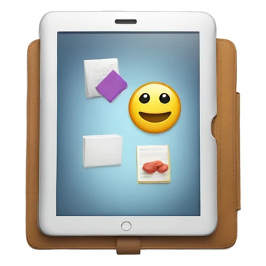 tablet with portfolio sticker