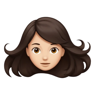Hair flipping  sticker