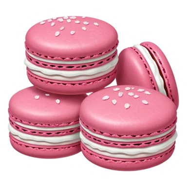 Macarons gâteaux framboise sticker