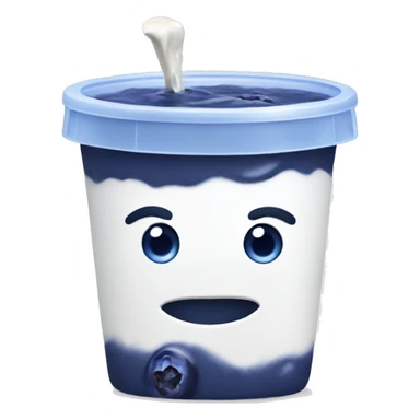blueberry yogurt sticker