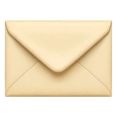 Cream-colored Letter Envelope  sticker