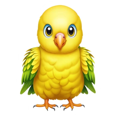 All yellow parakeet no green sticker