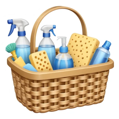 cleaning basket sticker
