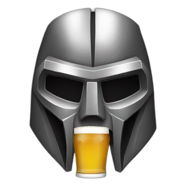 MF DOOM ONE BEER sticker