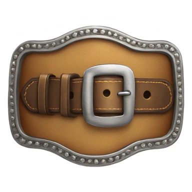 Western belt buckle sticker