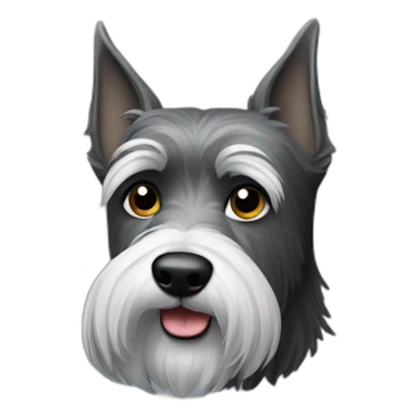Grey and black Scottie dog sticker