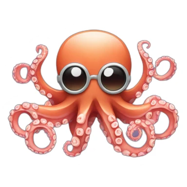 Pulpo con reloj sticker