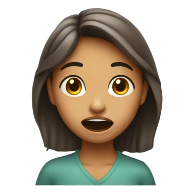 Girl booing  sticker