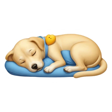 Yellow lab dreaming sticker