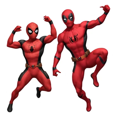Spider-Man and Deadpool sticker