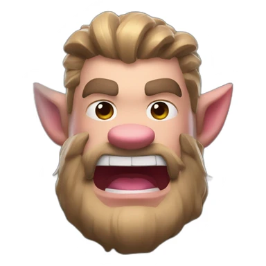 Hog rider in clash royale sticker