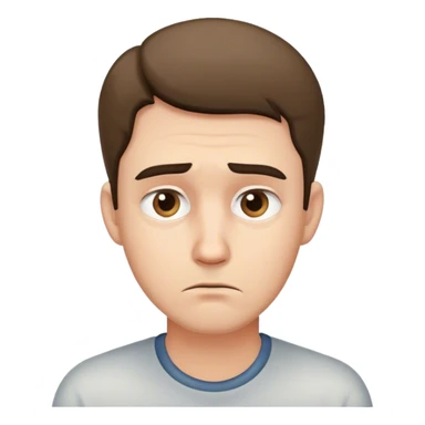 Guy Searching Solution, sad sticker