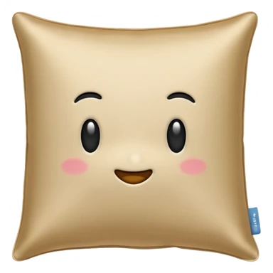 Beige satin Pillows sticker