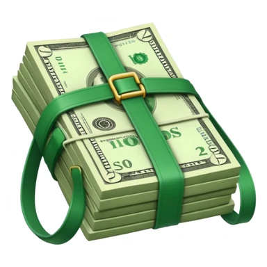 a bundle of money sticker