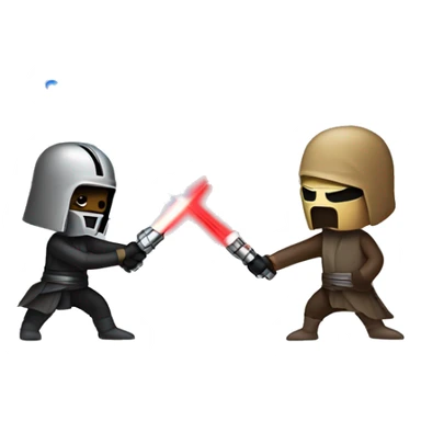lightsabers fighting sticker
