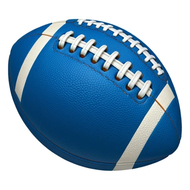 blue american football ball sticker