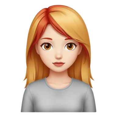 Blonde hair girl and red hair girl posing  sticker