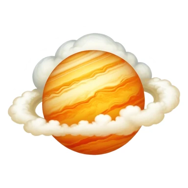 Planet venus cloudy sticker