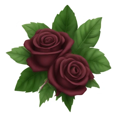 bouquet of burgundy roses  sticker