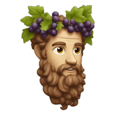 Dionysus god of wine sticker