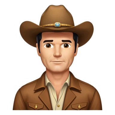 james garner maverick cowboy sticker