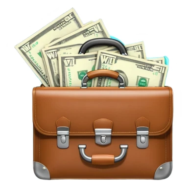 open wifi money filled briefcase sticker