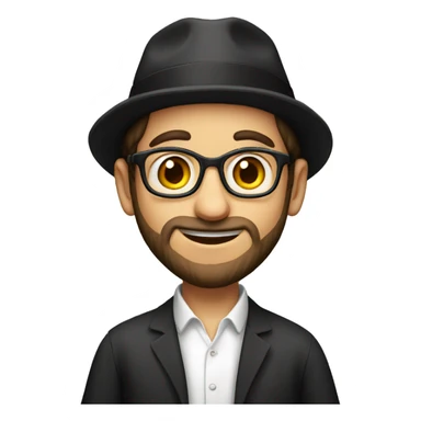 young israeli rabbi without a hat sticker