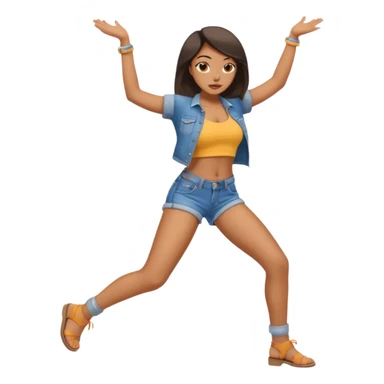 Girl twerking sticker