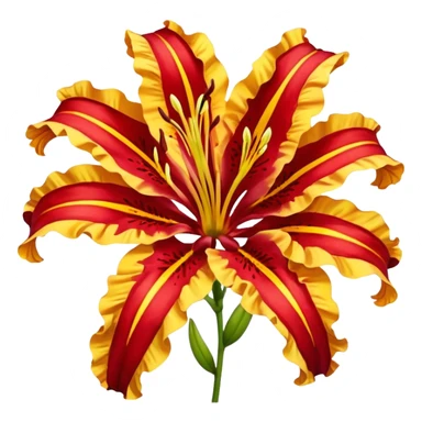 Gloriosa lily sticker