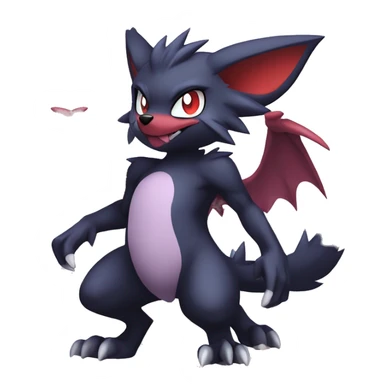  Kawaii Cool Anime Nargacuga-Noivern-Noibat-Litten-Zorua-Zoroark-Fakemon-fusion full body sticker