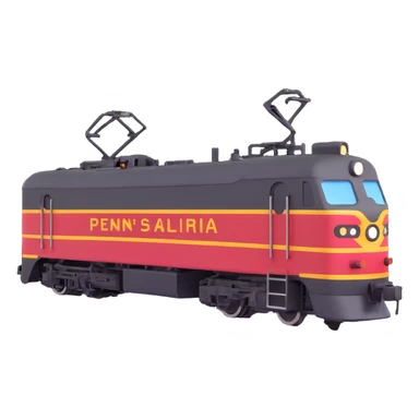 Pennsylvania railroad electric locomotive sticker
