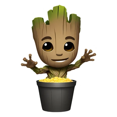 Groot partying sticker