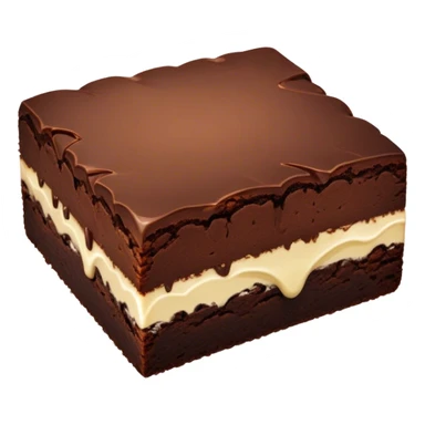 Cinematic Realistic Brownies, rich and dense with a deep chocolate hue, slightly cracked on top revealing the fudgy center, soft light reflecting off the warm surface, a few crumbs scattered around, glowing with an indulgent and comforting texture. sticker