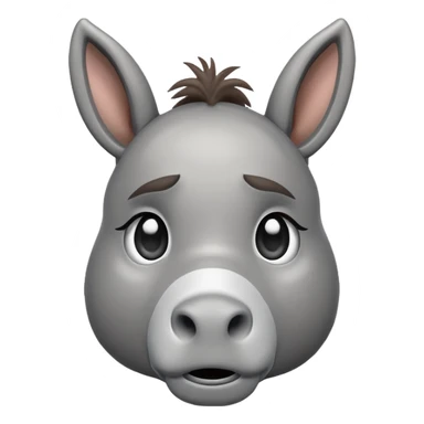 Emoji d'un âne qui pleure sticker