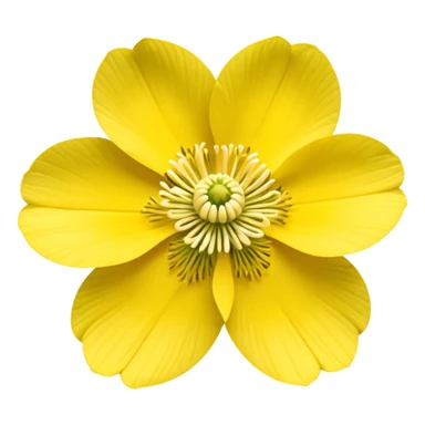 Yellow woodland anemone sticker
