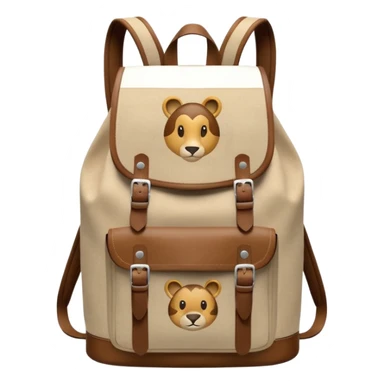 Backpack with Safari Animal sticker