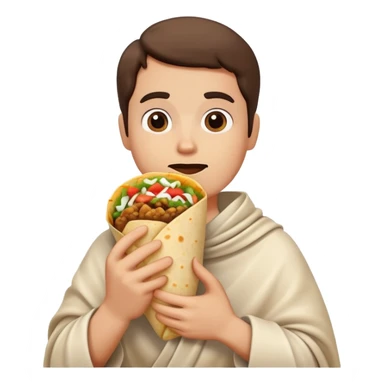 Chipotle eating burritos  sticker