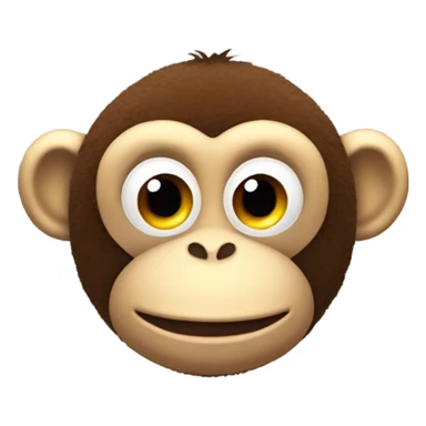 Monkey stuffed animal sticker