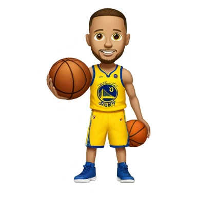 Stephen Curry holding a basketball  sticker