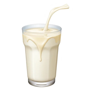 A squirt of milk flying in the air  sticker