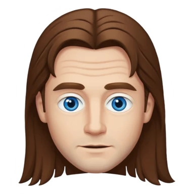 Elmer Bäck, Finnish Actor (b.1981) with blue eyes, brown long hair sticker